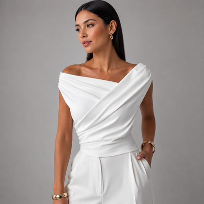 Elara Draped Blouse