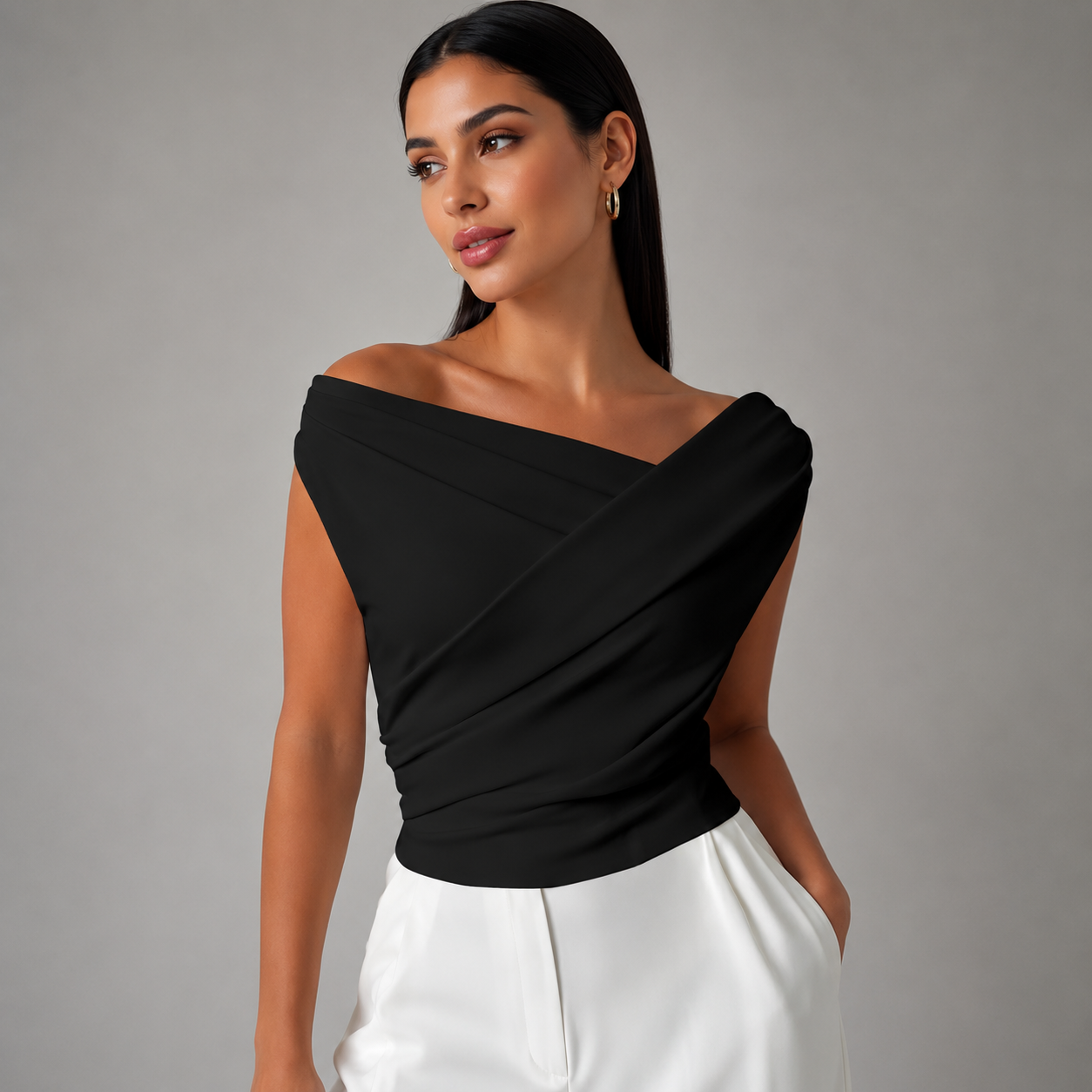 Elara Draped Blouse