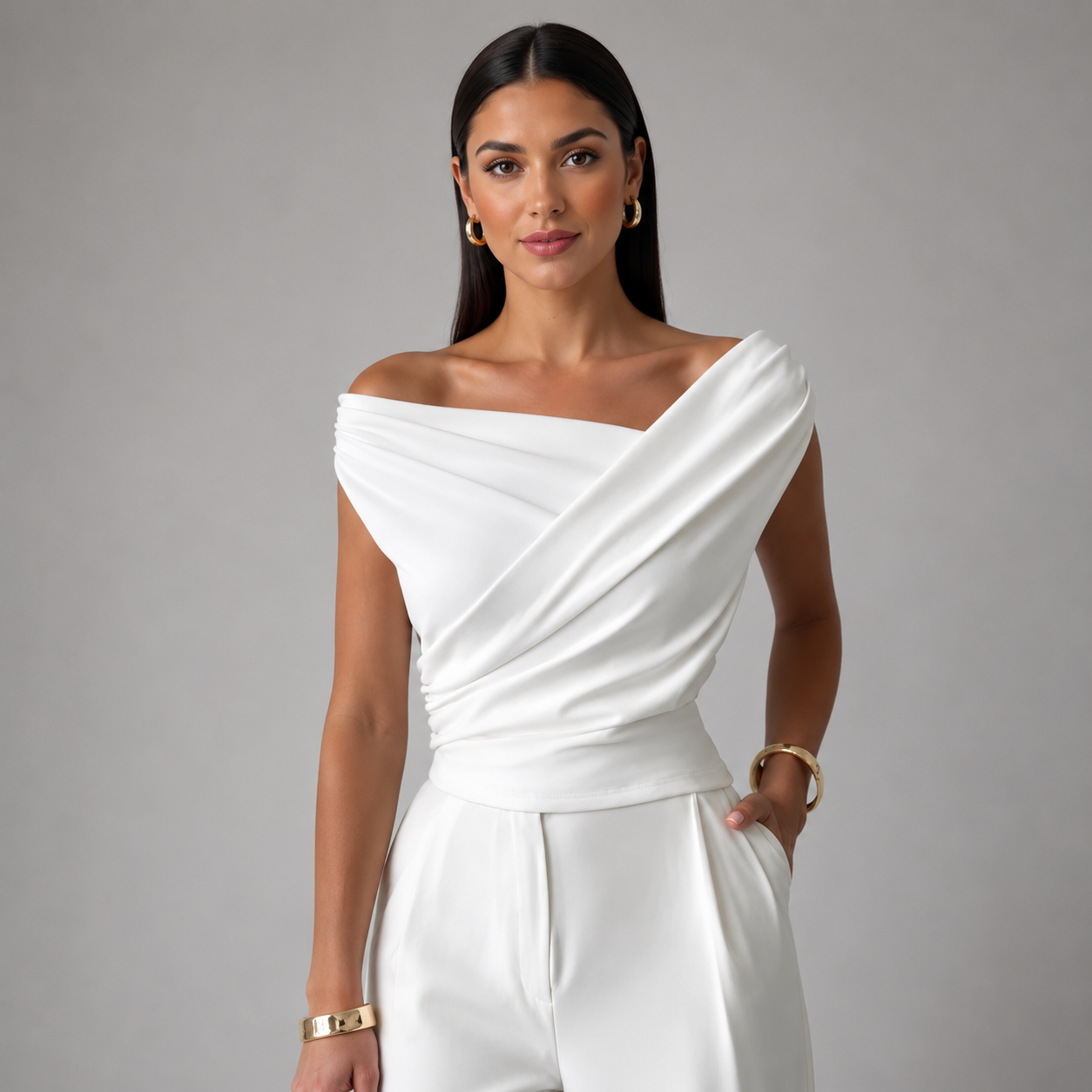 Elara Draped Blouse