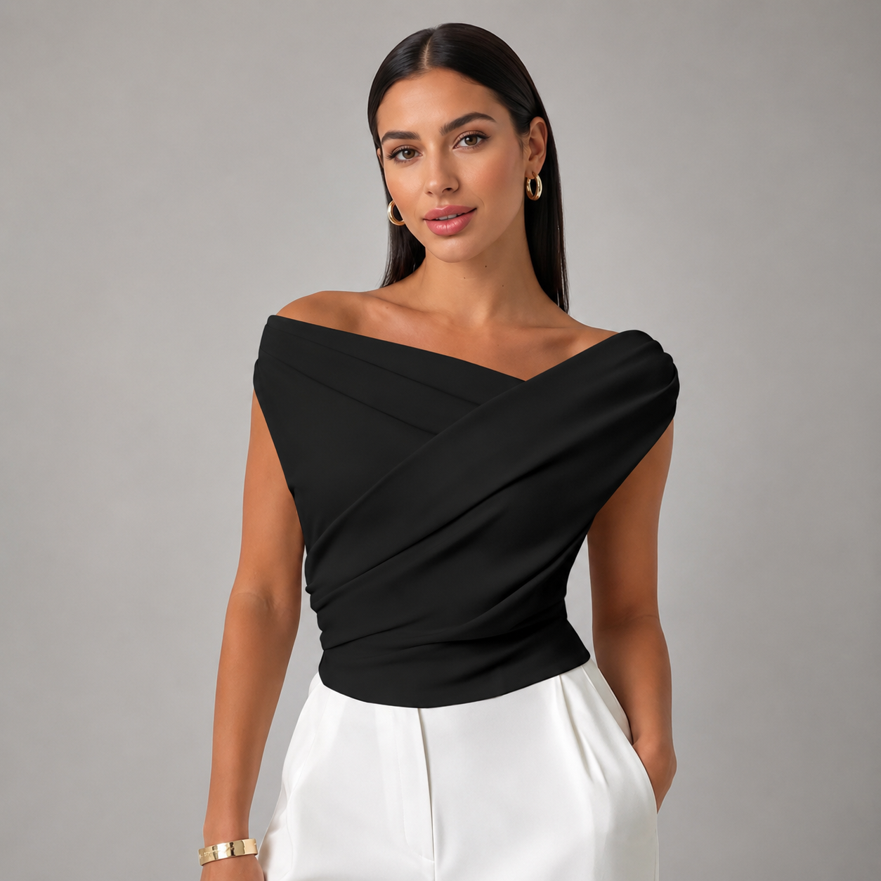 Elara Draped Blouse