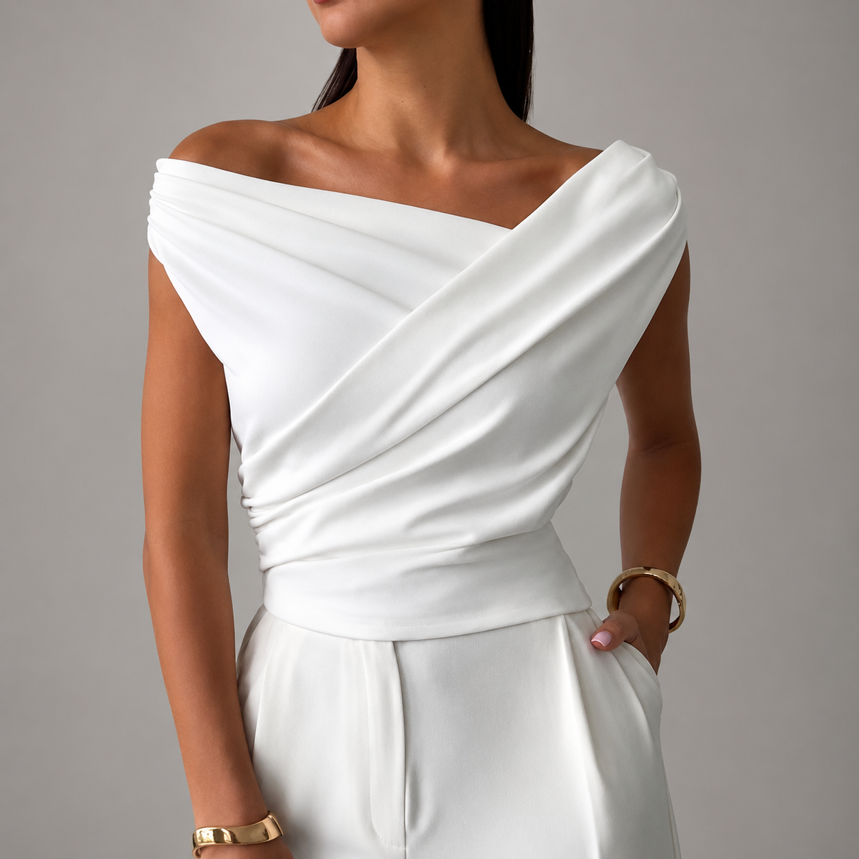 Elara Draped Blouse