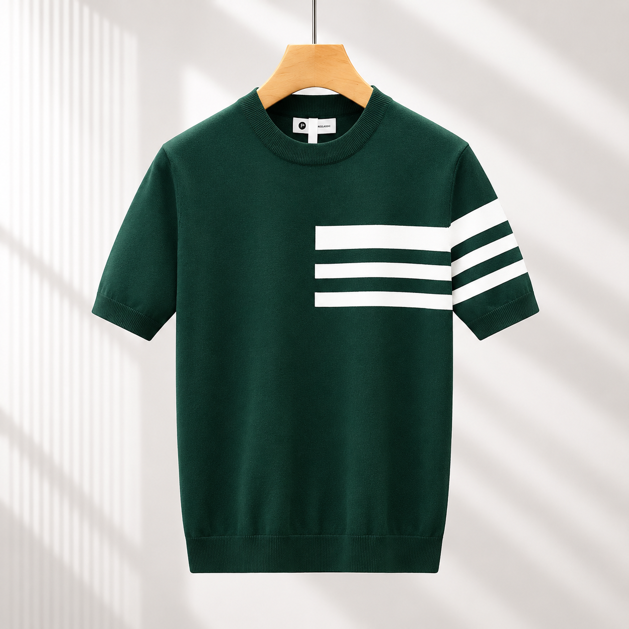 Matteo Striped Knit Tee