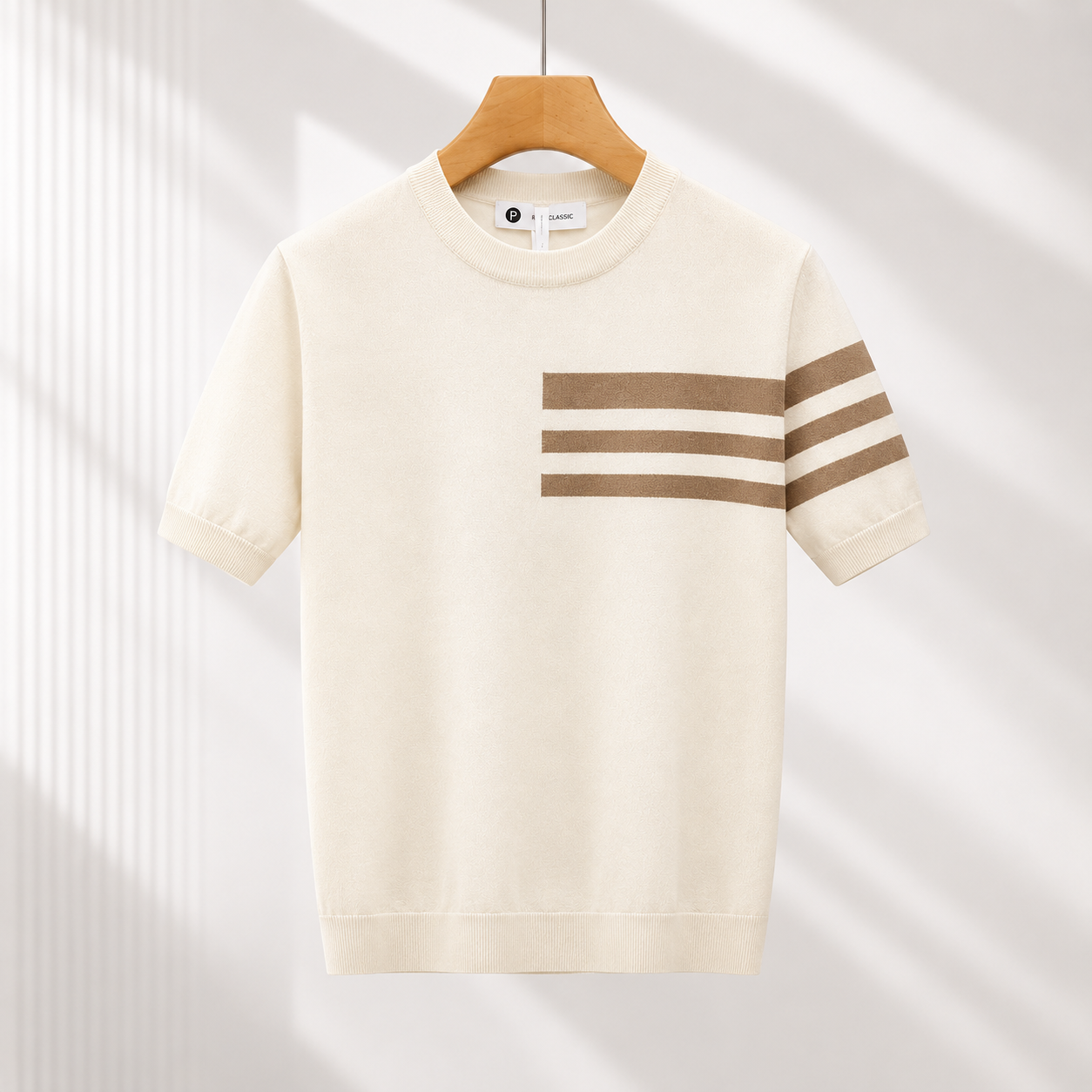 Matteo Striped Knit Tee