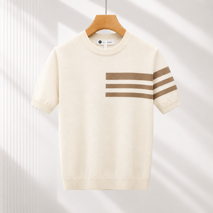 Matteo Striped Knit Tee
