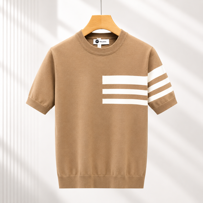 Matteo Striped Knit Tee