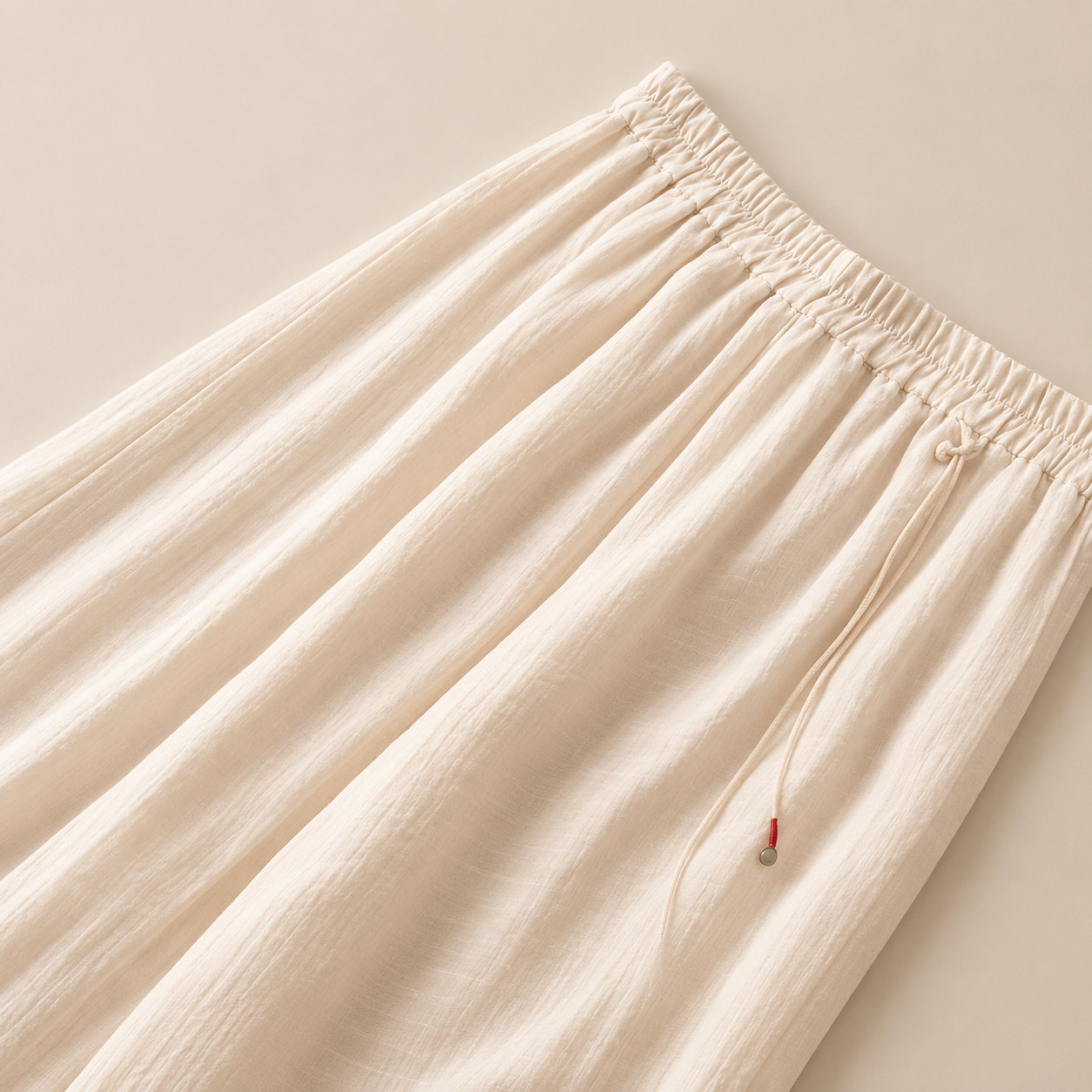 Camille Embroidered Cotton Linen Pants