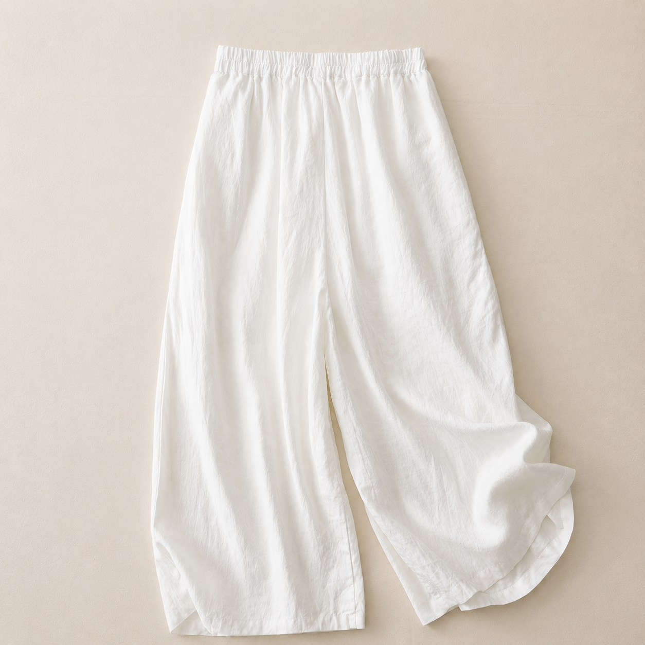 Elara Cotton Linen Palazzo Pants
