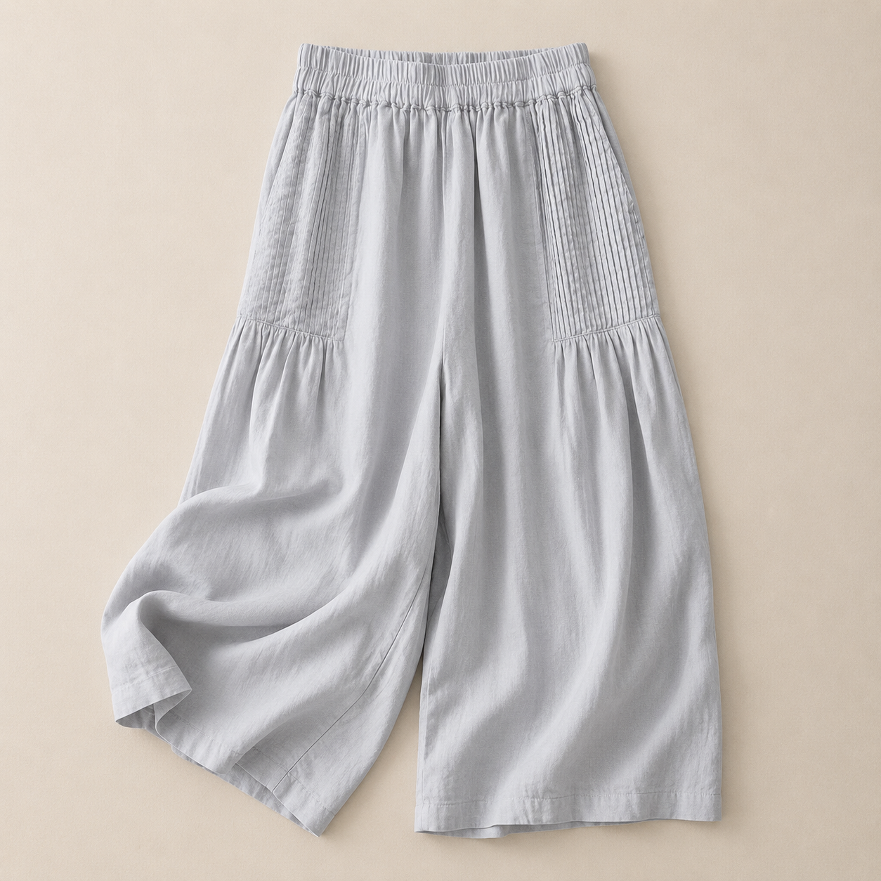 Elara Cotton Linen Palazzo Pants