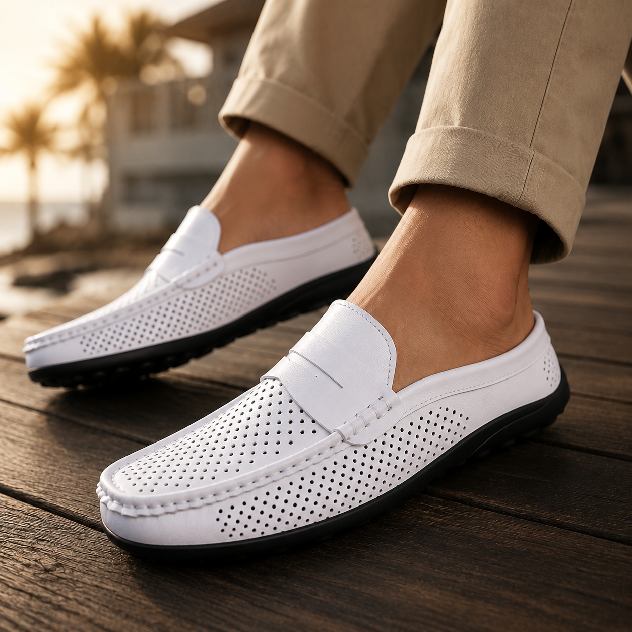 Montero Perforated Leather Loafers