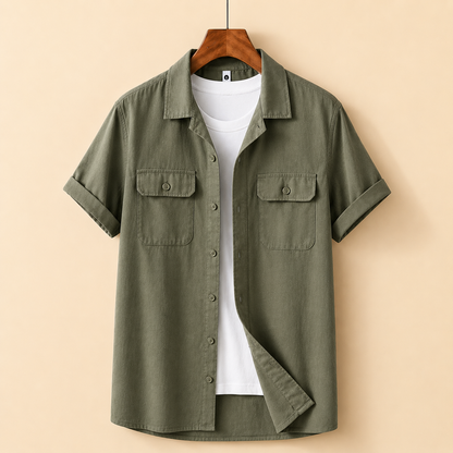 Rowan Utility Cotton Linen Shirt