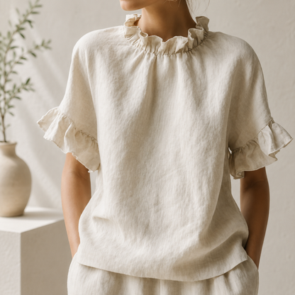Maren Ruffle Top