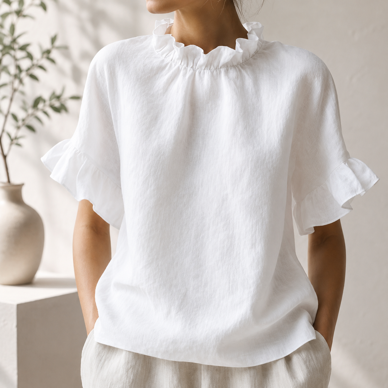 Maren Ruffle Top