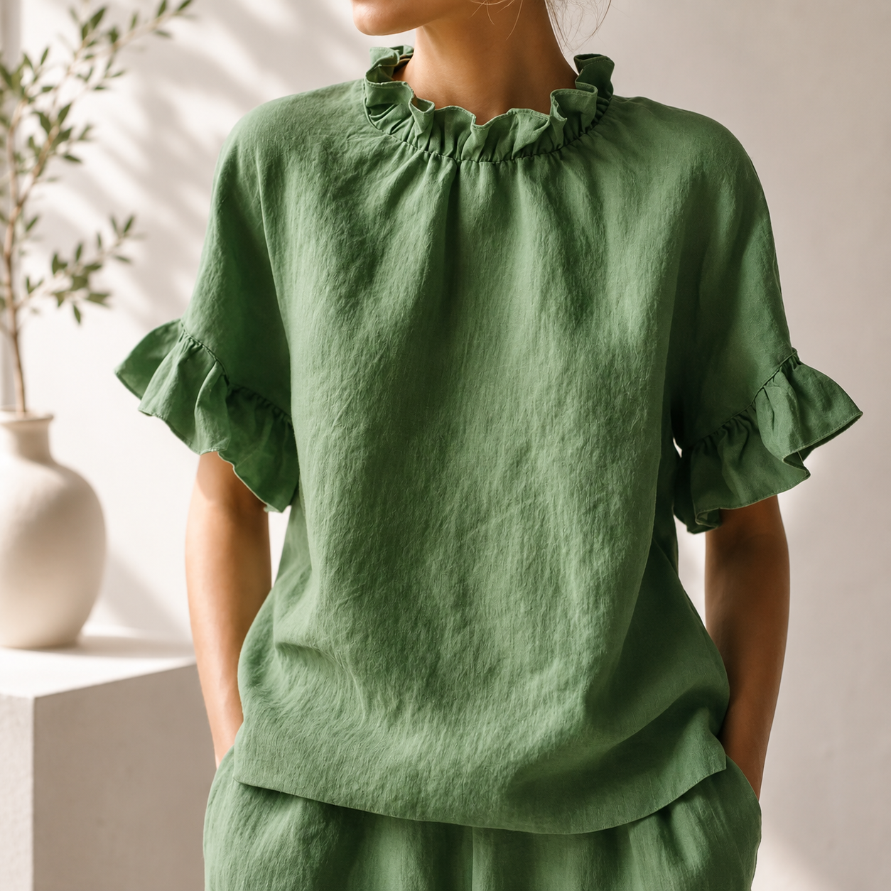 Maren Ruffle Top