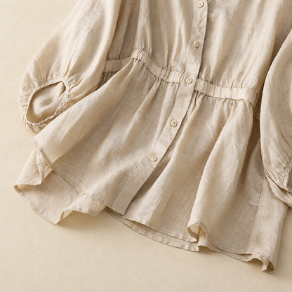 Aria Cotton Linen Blouse