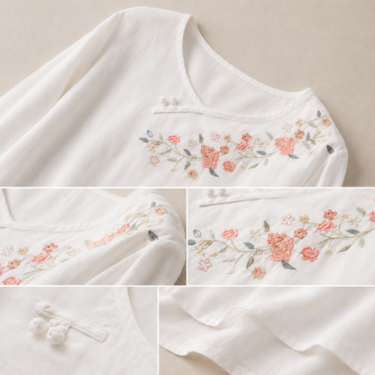 Amoura Cotton Linen Blouse