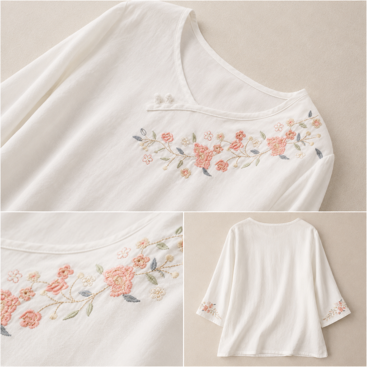 Amoura Cotton Linen Blouse