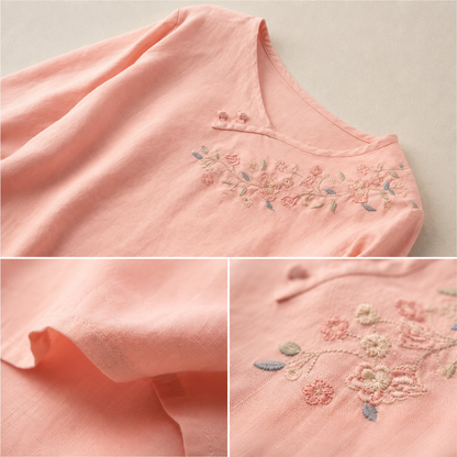Amoura Cotton Linen Blouse