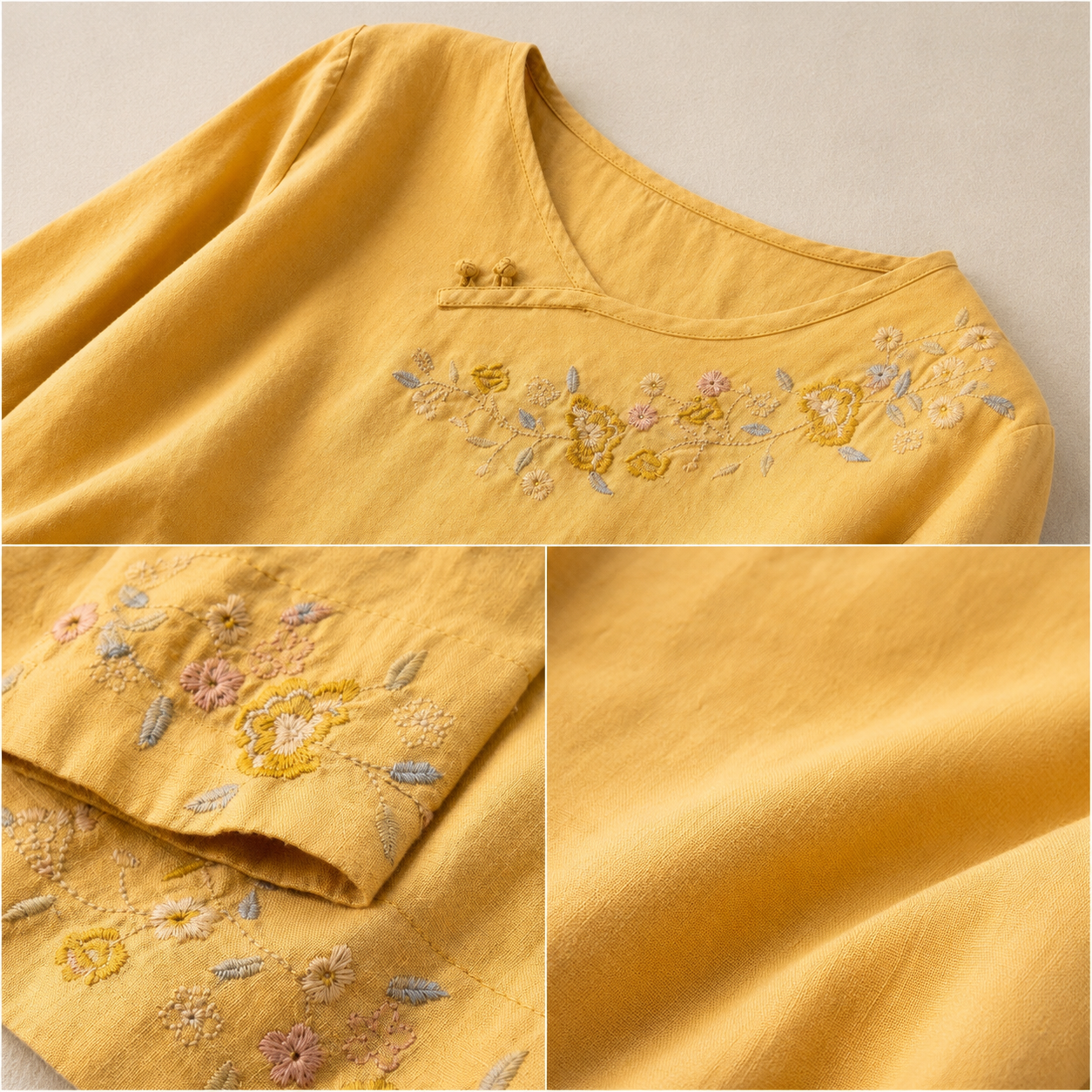 Amoura Cotton Linen Blouse