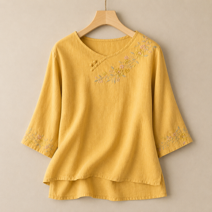 Amoura Cotton Linen Blouse