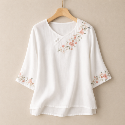 Amoura Cotton Linen Blouse