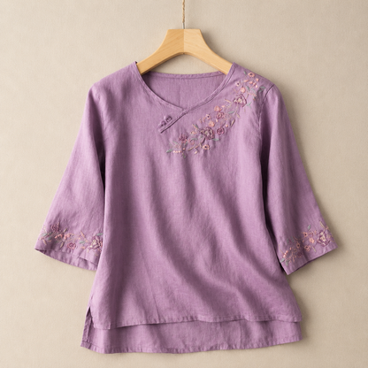 Amoura Cotton Linen Blouse