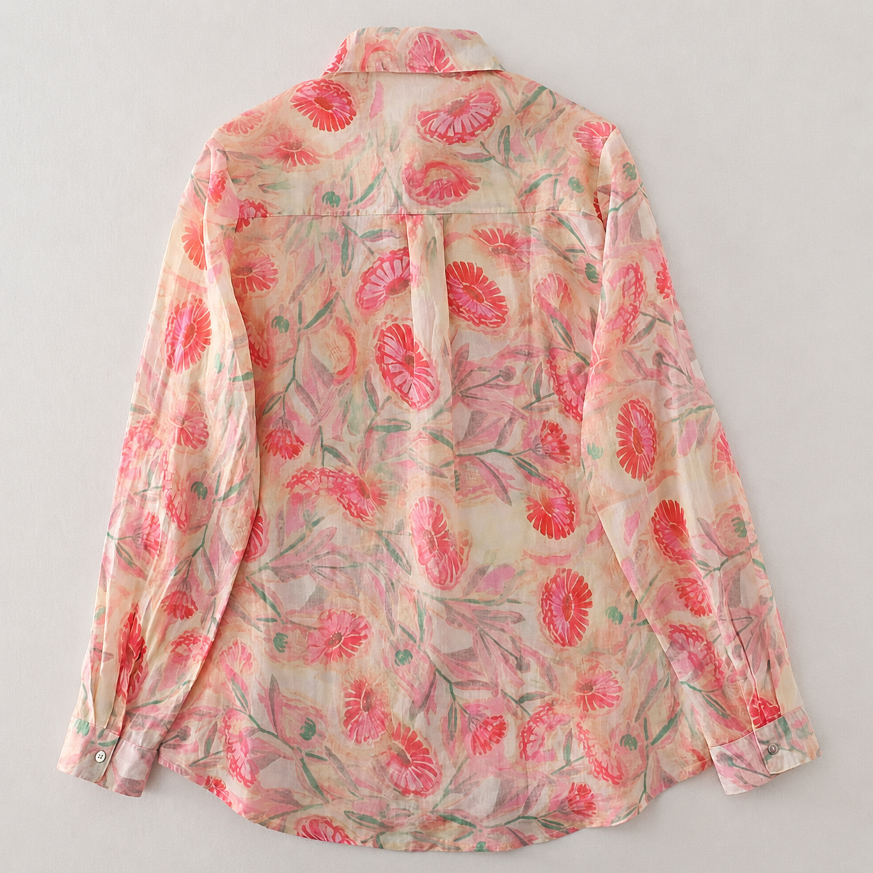 Aria Floral Cotton Linen Button Shirt