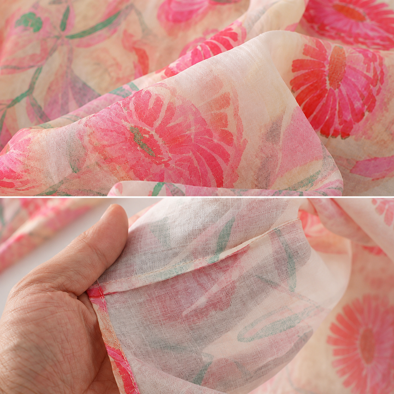 Aria Floral Cotton Linen Button Shirt