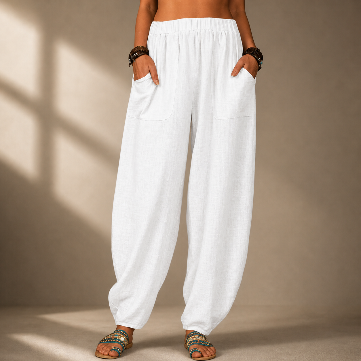 Noelle Relaxed Linen Pants