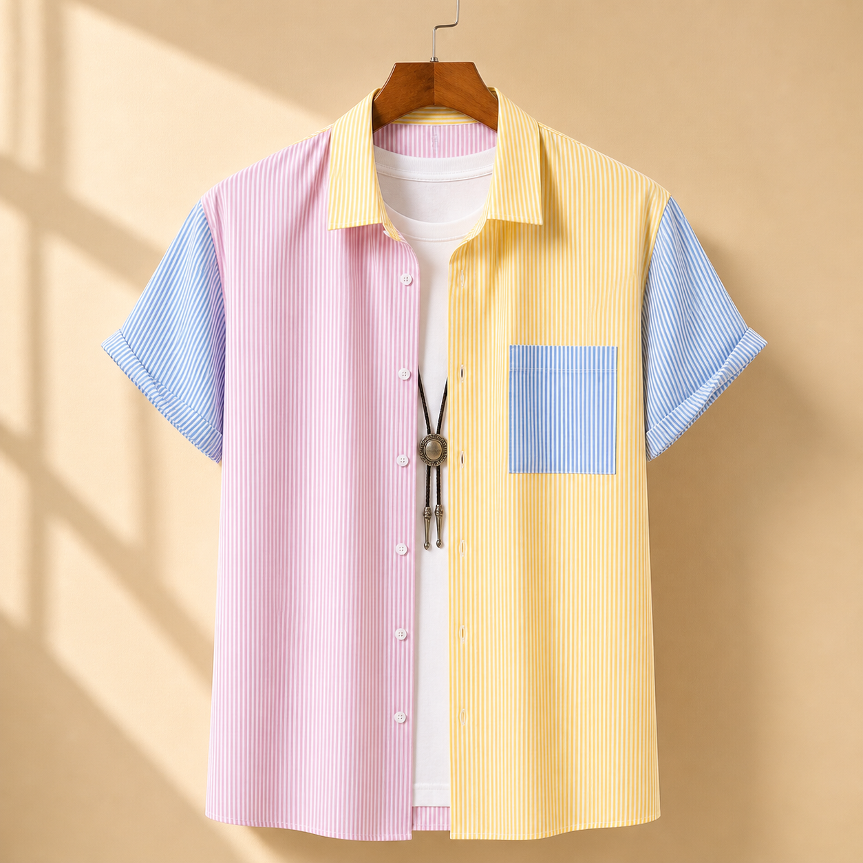 Carson Color Patchwork Shirt