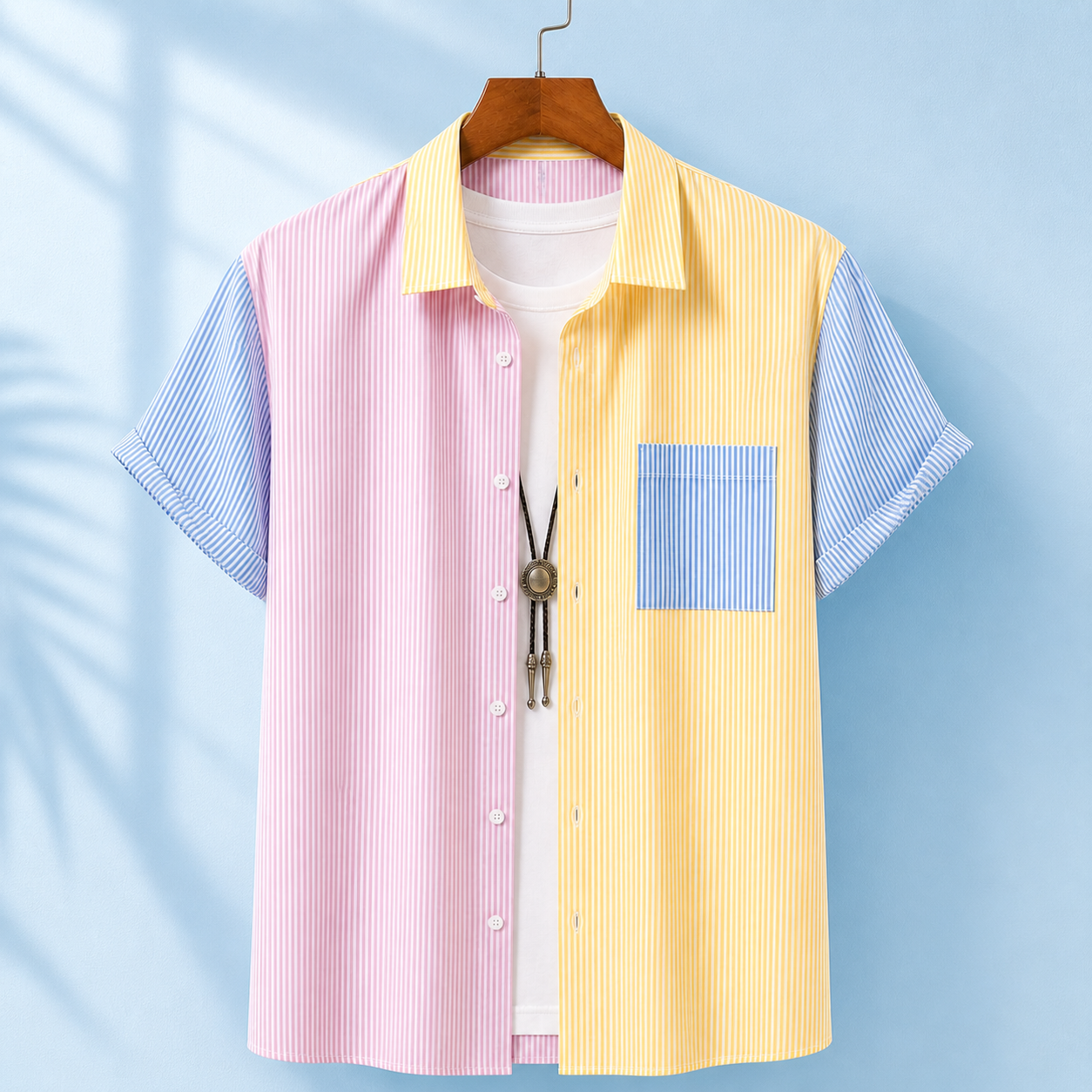 Carson Color Patchwork Shirt
