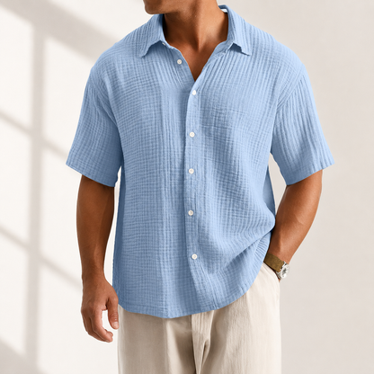 Weston Textured Button-Up