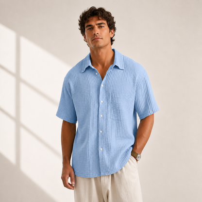 Weston Textured Button-Up