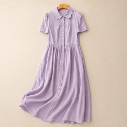 Aveline Linen Midi Dress