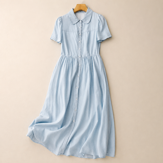 Aveline Linen Midi Dress