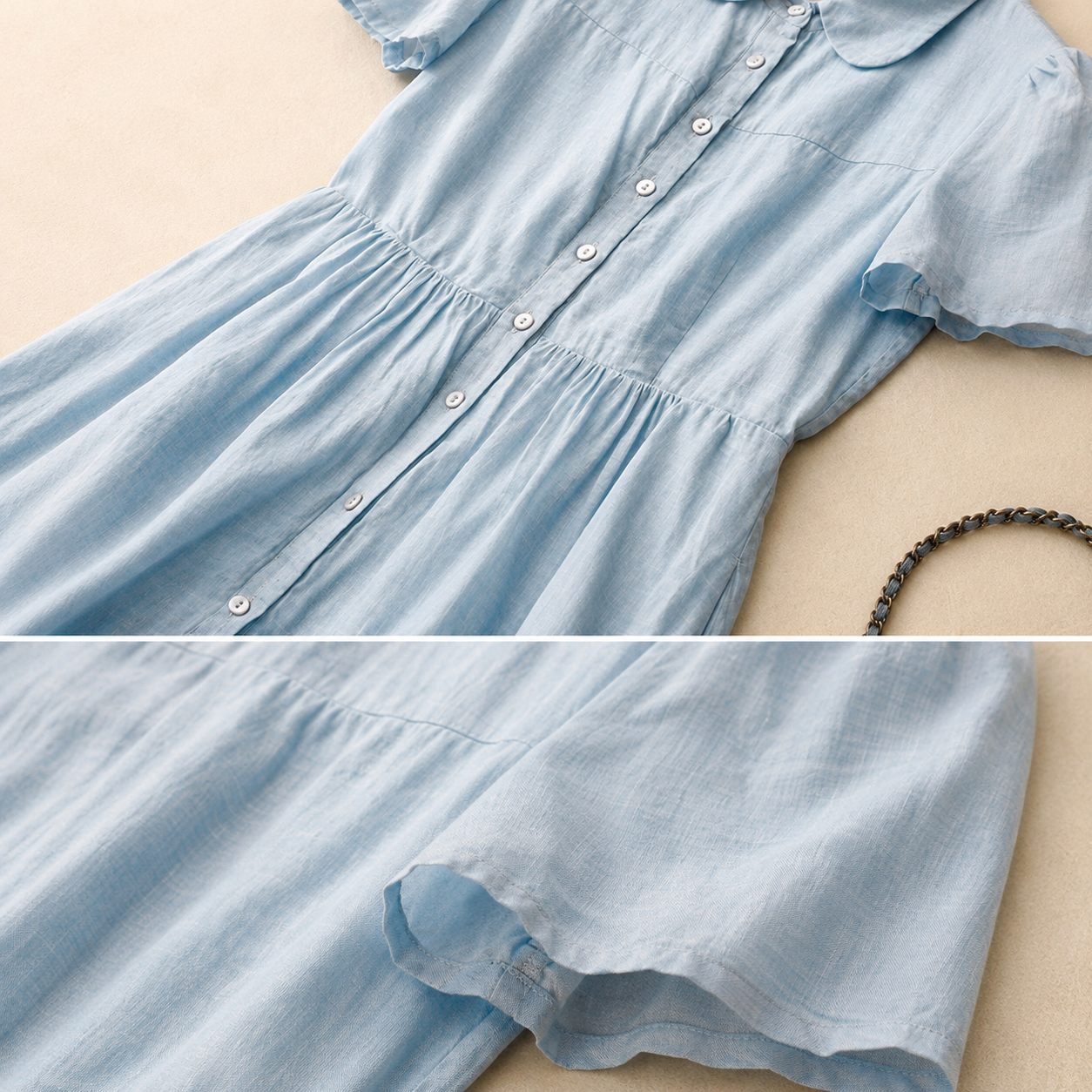 Aveline Linen Midi Dress