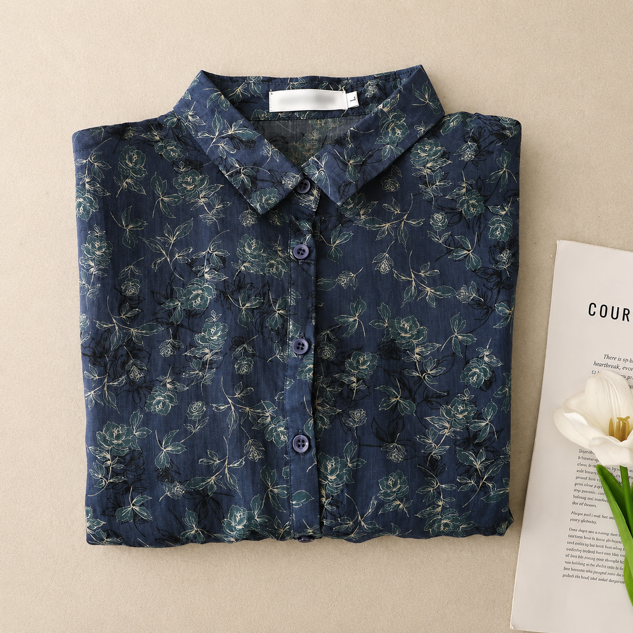 Avelisse Cotton Linen Blouse