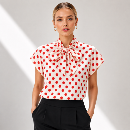 Vivienne Polka Tie Top