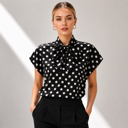 Vivienne Polka Tie Top