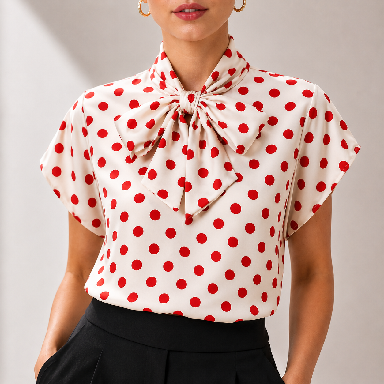 Vivienne Polka Tie Top