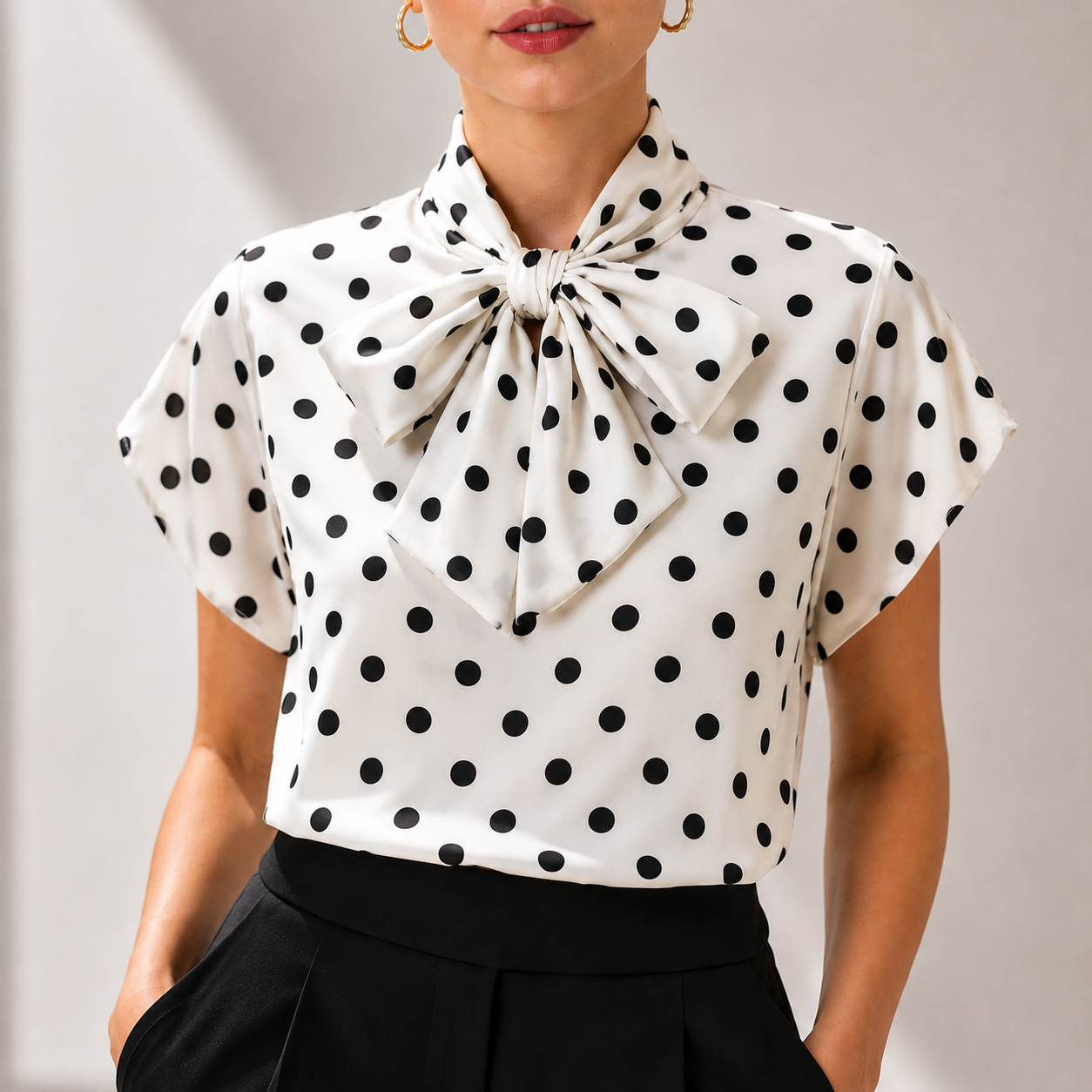 Vivienne Polka Tie Top