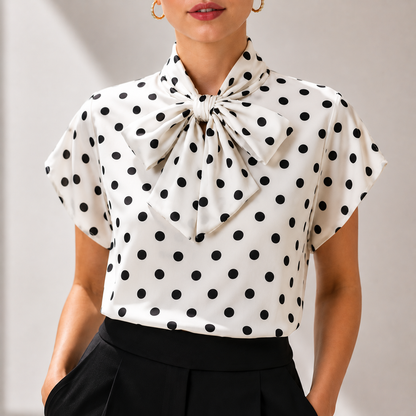 Vivienne Polka Tie Top