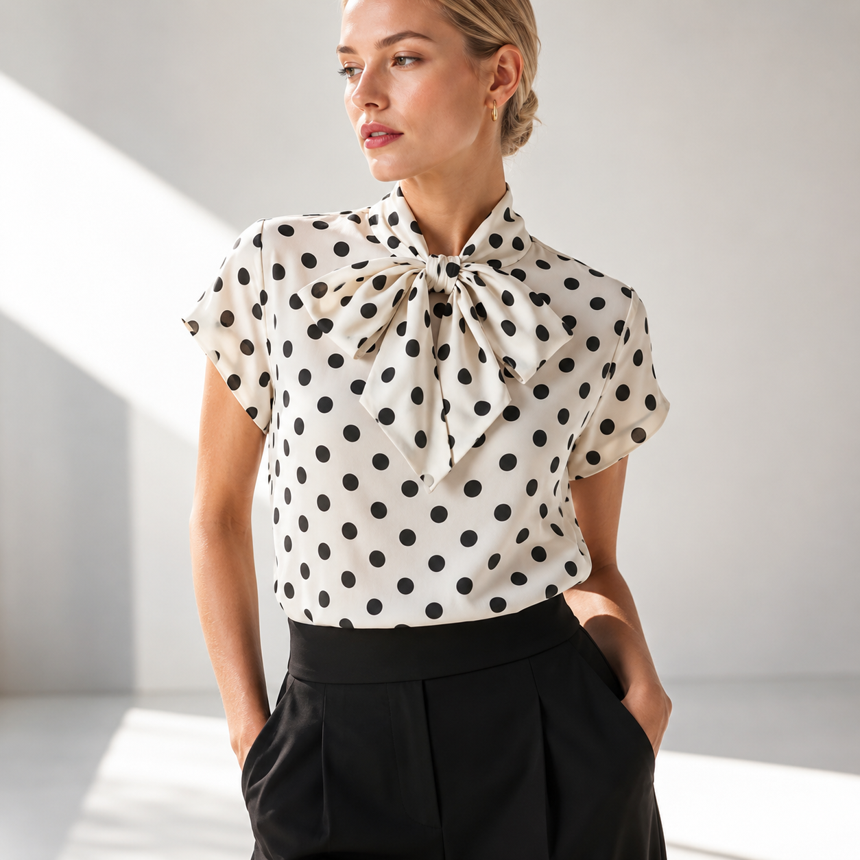 Vivienne Polka Tie Top