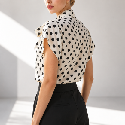 Vivienne Polka Tie Top