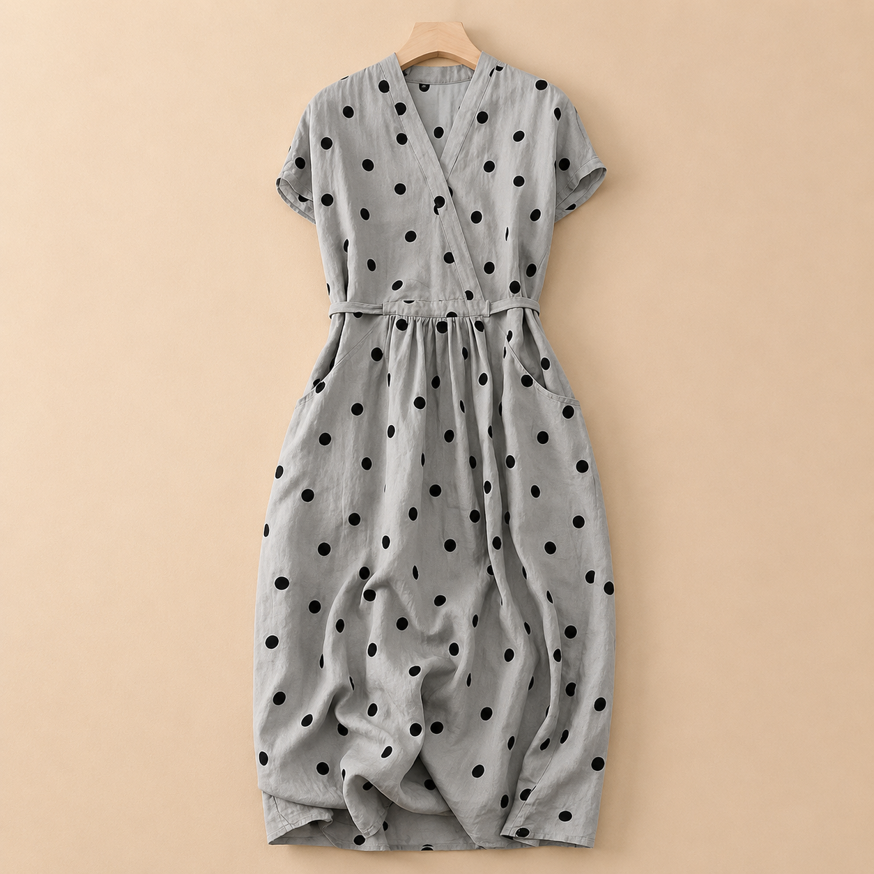 Aveline Polka Dot Midi Dress
