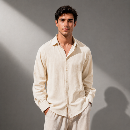 Aurelio Cotton Linen Shirt