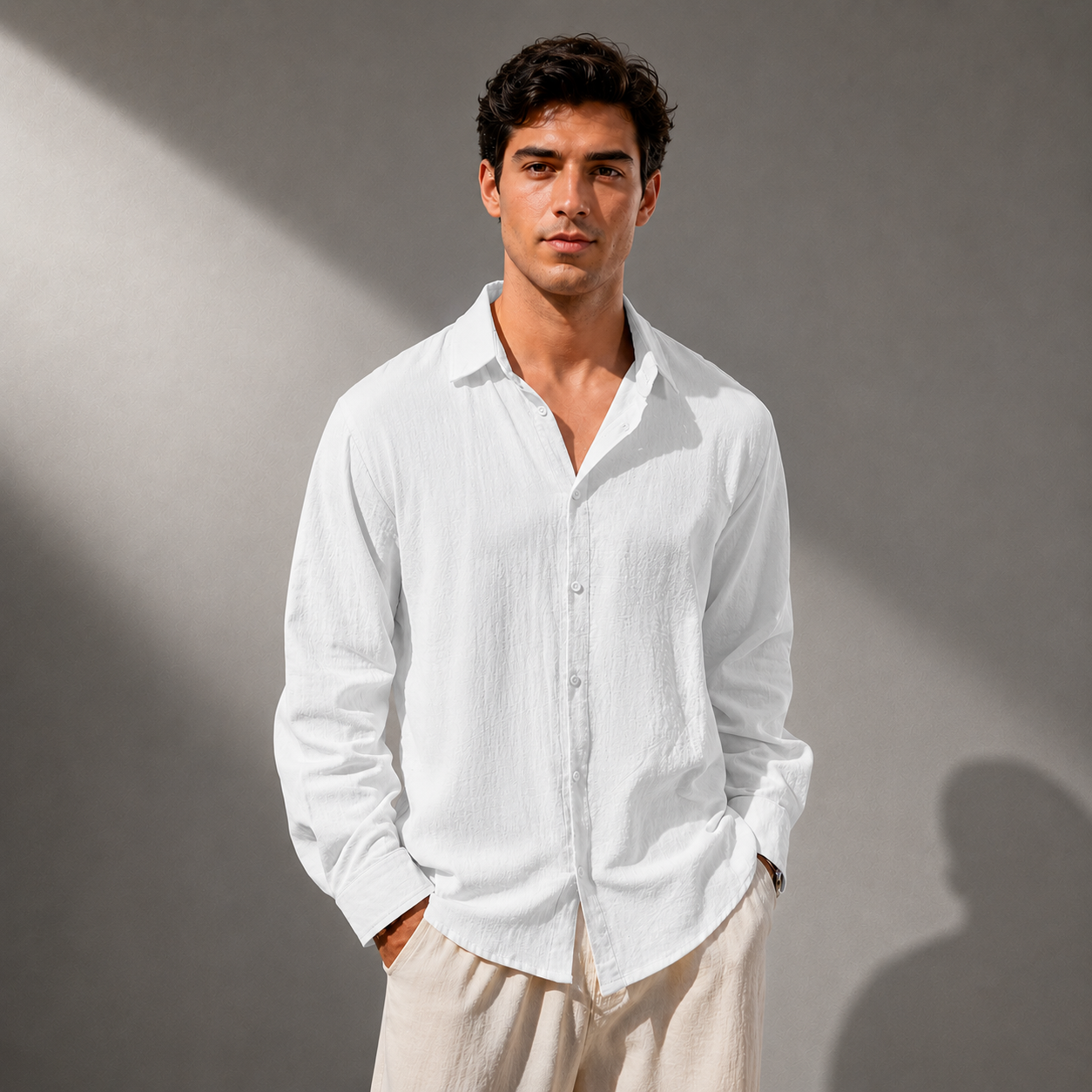 Aurelio Cotton Linen Shirt