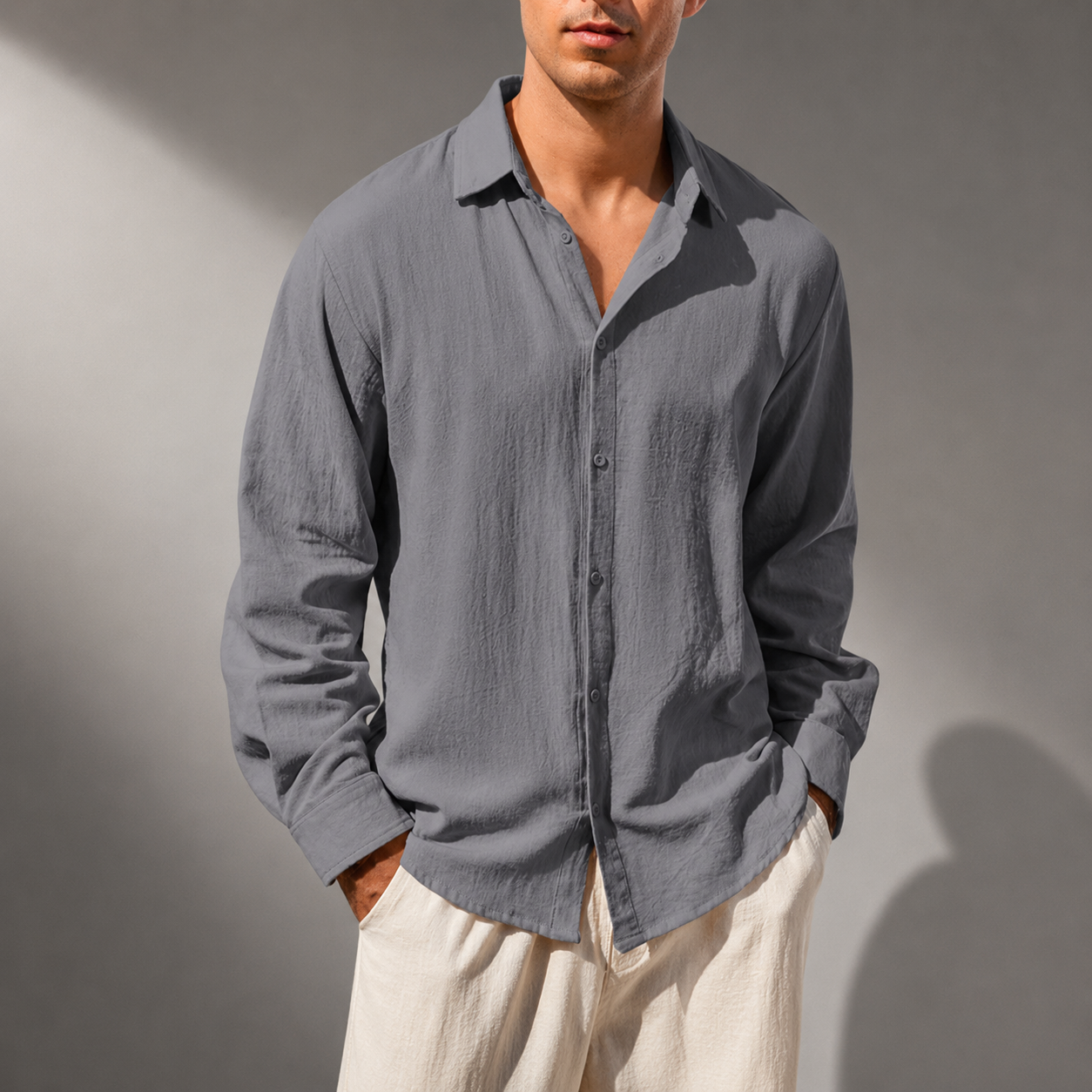 Aurelio Cotton Linen Shirt