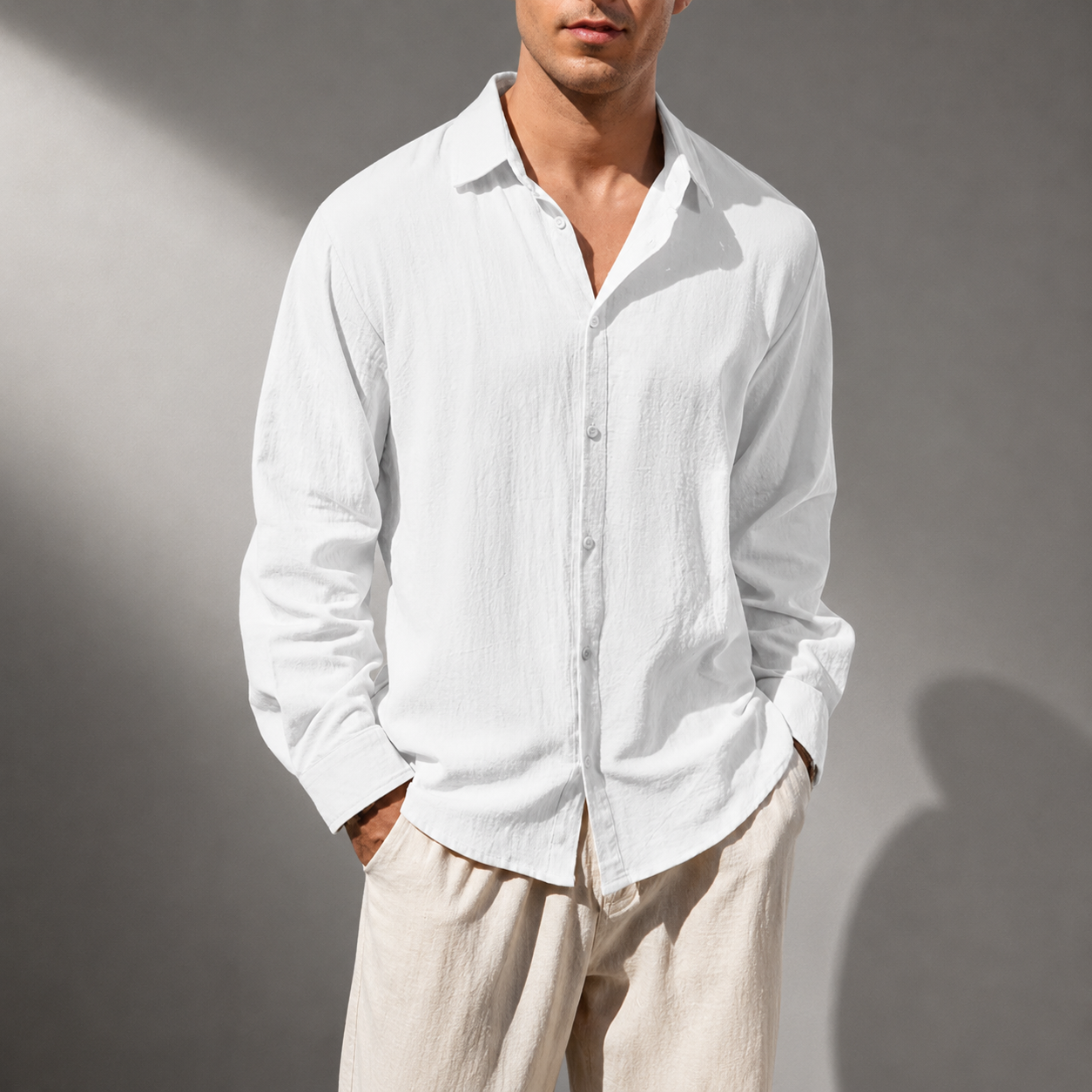 Aurelio Cotton Linen Shirt