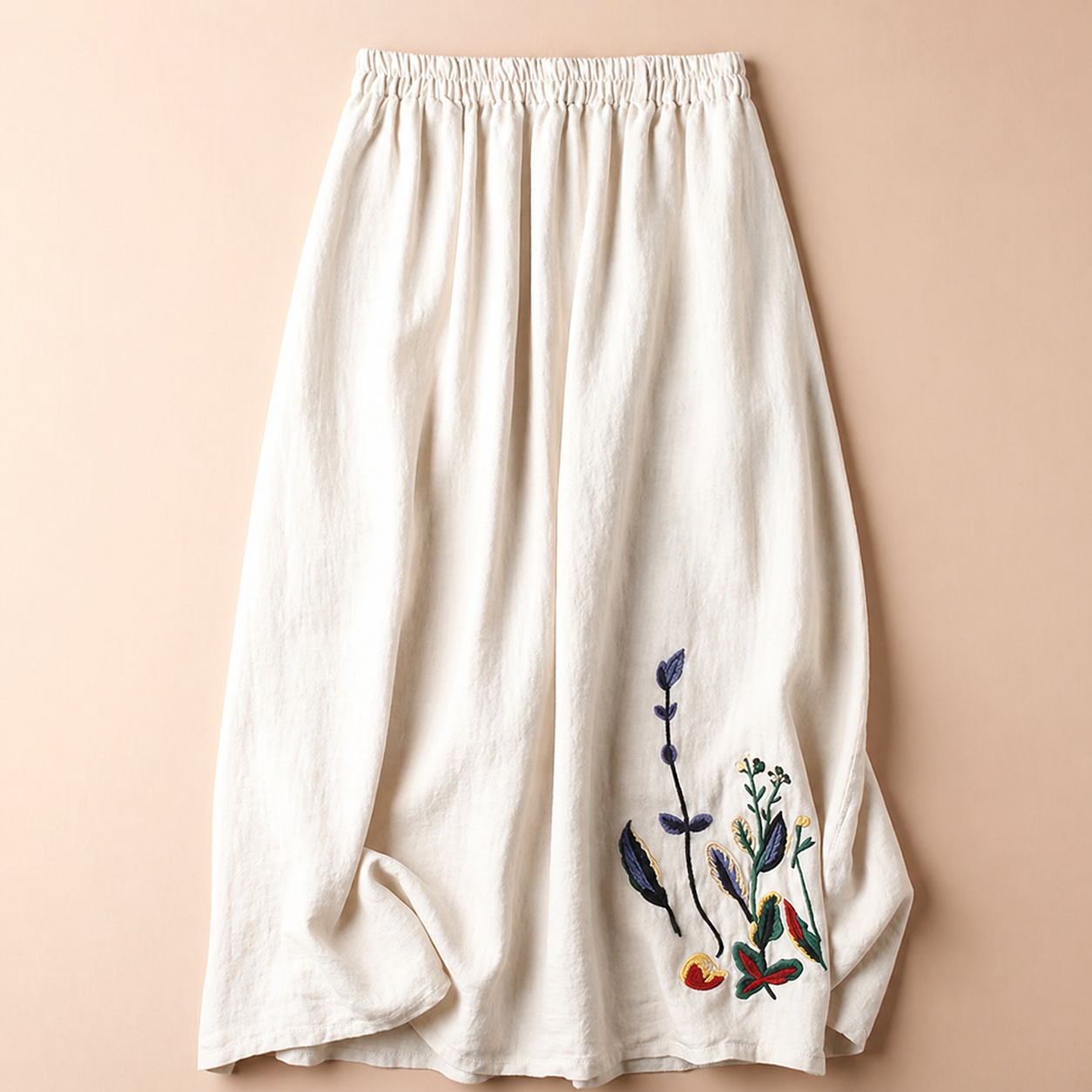 Soleia Linen Midi Skirt