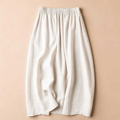Soleia Linen Midi Skirt